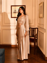 Cutdana Sequins Shimmer Stitched Saree